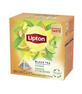 LIPTON ΑΦΕΨΗΜΑ ΠΥΡΑΜΙΔΑ BLACK TEA CITRUS 12Χ(20Χ1.8gr)