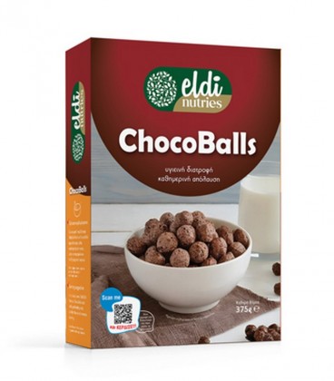 ELDI NUTRIES ΔΗΜΗΤΡΙΑΚΑ CHOCO BALLS 18X375gr