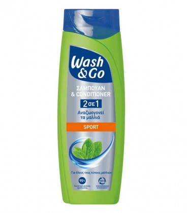 WASH & GO ΣΑΜΠΟΥΑΝ 2in1 SPORT 6X360ml