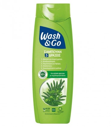 WASH & GO ΣΑΜΠΟΥΑΝ ΛΙΠΑΡΑ ΜΑΛΛΙΑ 6X360ml
