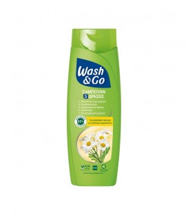 WASH & GO ΣΑΜΠΟΥΑΝ ΚΑΝΟΝΙΚΑ ΜΑΛΛΙΑ 6X360ml