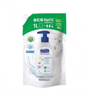 SEPTONA DERMASOFT ΚΡΕΜΟΣΑΠΟΥΝΟ ΣΑΚ. ΑΝΤ/ΚΟ COTTON&MILK 8X1lt