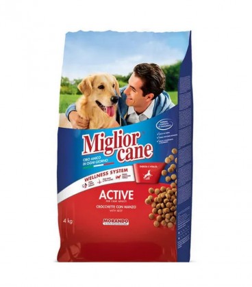 MIGLIOR ΣΚΥΛΟΤΡΟΦΗ ΚΡΟΚΕΤΕΣ ACTIVE ΒΟΔΙΝΟ 4X4kg