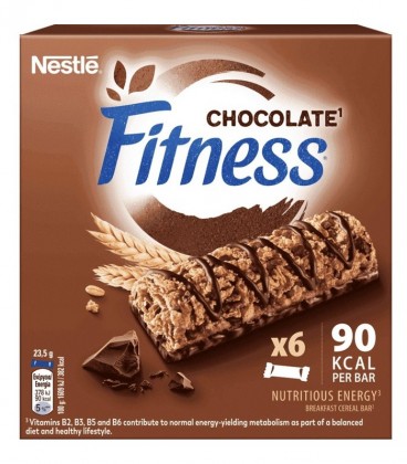 FITNESS BARS CHOCOLATE 16X(6X23.5gr)