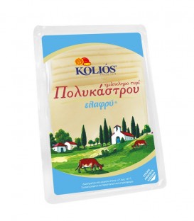 ΚΟΛΙΟΣ ΠΟΛΥΚΑΣΤΡΟΥ ΗΜΙΣΚΛΗΡΟ ΕΛΑΦΡΥ ΣΕ ΦΕΤΕΣ ΣΚΑΦΑΚΙ 6Χ180gr
