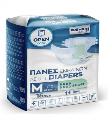 OPEN CARE ΑΝΟΙΚΤΕΣ ΠΑΝΕΣ ΕΝΗΛΙΚΩΝ 15Τ MEDIUM Χ 8