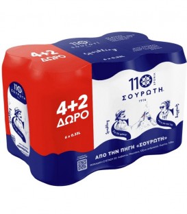ΣΟΥΡΩΤΗ ΑΝΘΡΑΚΟΥΧΟ ΝΕΡΟ ΚΟYTI 330ml 4X6pack 4+2 ΔΩΡΟ