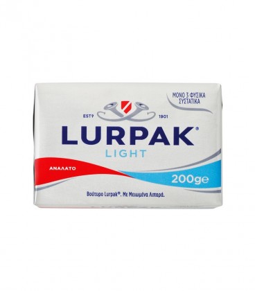 LURPAK ΒΟΥΤΥΡΟ LIGHT ΑΝΑΛΑΤΟ ΠΑΚΕΤΟ ΑΛΟΥΜ.20Χ200gr