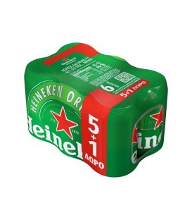 HEINEKEN ΜΠΥΡΑ ΚΟΥΤΙ 330ml 4X6pack 5+1 ΔΩΡΟ