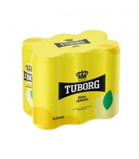 TUBORG ΣΟΔΑ KOYTI LEMON 330ml 4X6pack