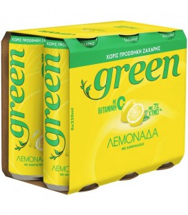 GREEN ΛΕΜΟΝΑΔΑ ΚΟΥΤΙ 0% ΖΑΧΑΡΗ 330ml 4X6pack