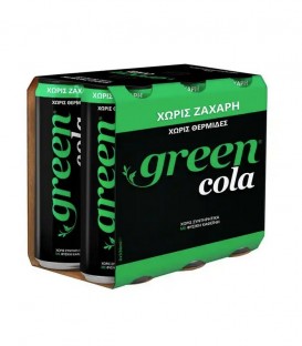 GREEN COLA ΚΟΥΤΙ 0% ΖΑΧΑΡΗ 330ml 4X6pack