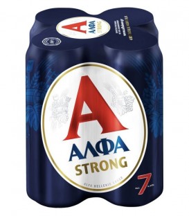 ΑΛΦΑ ΜΠΥΡΑ ΚΟΥΤΙ STRONG 500ml 6Χ4pack