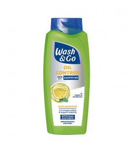 WASH & GO ΣΑΜΠΟΥΑΝ 2in1 MEN OIL CONTROL 6X650ml