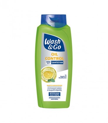 WASH & GO ΣΑΜΠΟΥΑΝ 2in1 MEN OIL CONTROL 6X650ml