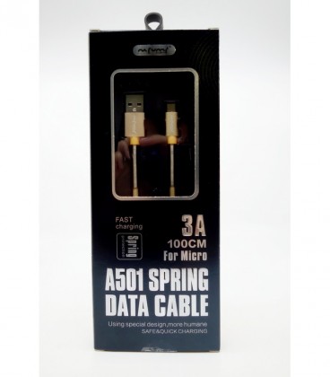 NFM A501 ΚΑΛΩΔΙΟ ΦΟΡΤΙΣΗΣ/ΔΕΔΟΜΕΝΩΝ 1m 3A ALUMINIUM MICRO USB