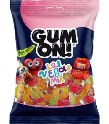 ΙΟΝ ΚΑΡΑΜΕΛΕΣ LAVDAS GUM ON SOUR LAS VEGAS MIX ΣΑΚ.16Χ80gr