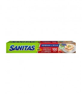 SANITAS ΜΕΜΒΡΑΝΗ ΣΕ ΦΥΛΛΑ 100T PRECUT X25