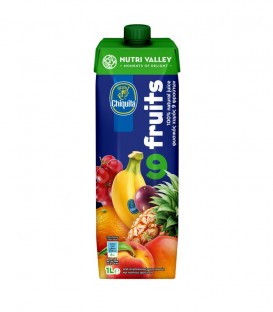 NUTRI VALLEY CHIQUITA ΦΥΣΙΚΟΣ ΧΥΜΟΣ 9 ΦΡΟΥΤΑ 12Χ1lt