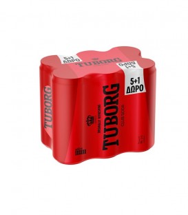 TUBORG ΣΟΔΑ KOYTI 330ml 5+1 ΔΩΡΟ 4X6pack