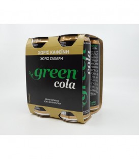 GREEN COLA ΚΟΥΤΙ 0% ΖΑΧΑΡΗ ΧΩΡΙΣ ΚΑΦΕΪΝΗ 330ml 6X4pack