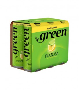GREEN ΓΚΑΖΟΖΑ ΚΟΥΤΙ 0% ΖΑΧΑΡΗ 330ml 4X6pack