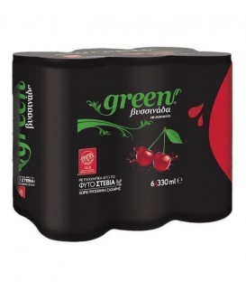 GREEN ΒΥΣΣΙΝΑΔΑ ΚΟΥΤΙ 0% ΖΑΧΑΡΗ 330ml 4X6pack