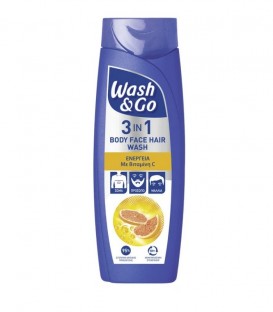 WASH & GO MEN ΣΑΜΠΟΥΑΝ&ΑΦΡΟΛΟΥΤΡΟ VITAMIN C 6X360ml